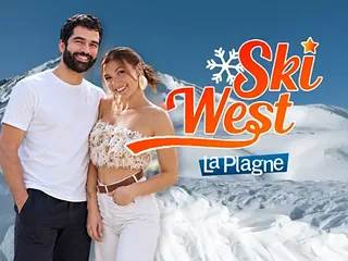 Affiche Ski West à La Plagne